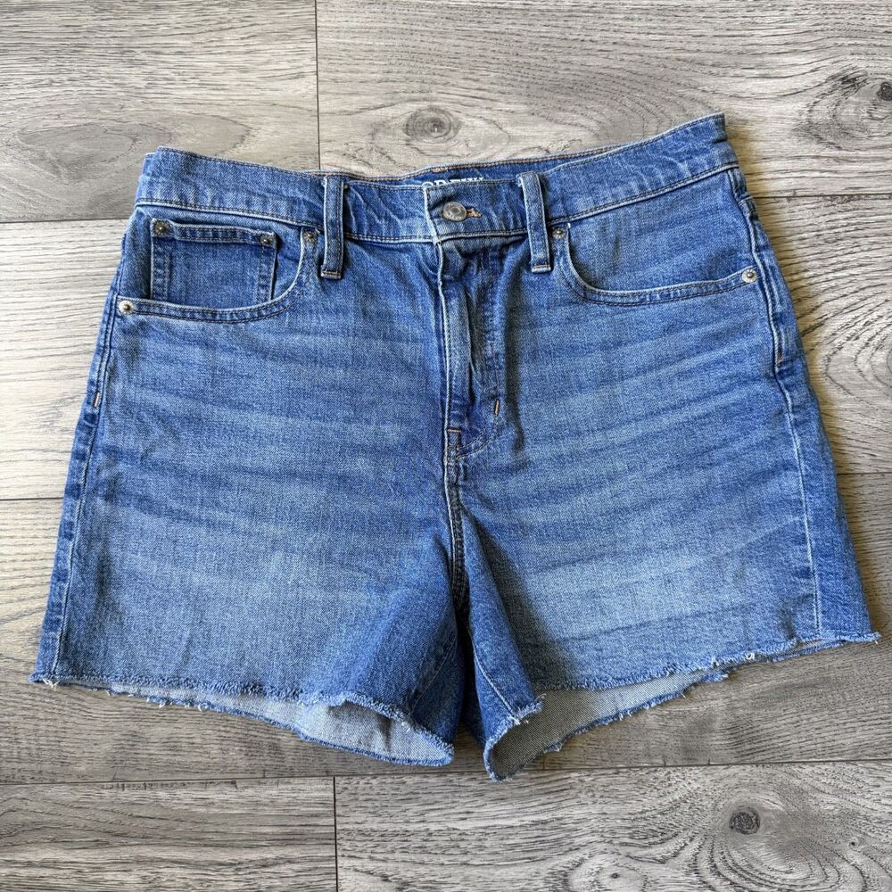 J.Crew Re-Imagined High-Rise Denim Cutoff Shorts Blue Wash - Size 29